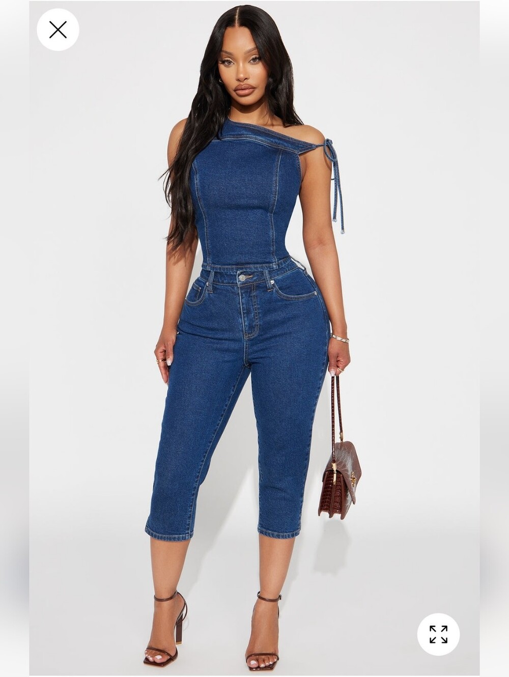 Denim Capri Set